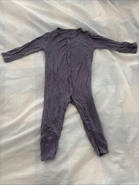Kyte BABY Purple Long-Sleeve Footed One-Piece